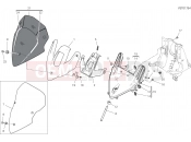 DUCATI 2019 Multistrada 1260 Pikes Peak WINDSHIELD [MOD:MS1260PP]