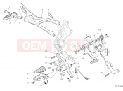 DUCATI Diavel S FOOTRESTS, RIGHT [MOD:DVL1260S]