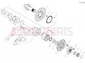 DUCATI Diavel S REAR WHEEL SPINDLE [MOD:DVL1260S]