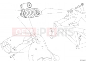 DUCATI 2020 Hypermotard 950 SP REAR SHOCK ABSORBER [MOD:HYM950SP]