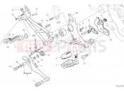 DUCATI 2020 Hypermotard 950 SP FOOTRESTS, RIGHT [MOD:HYM950SP]
