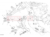 DUCATI 2020 Monster 821 Stealth FOOTRESTS, RIGHT [MOD:M821STEA]