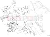 DUCATI 2020 Multistrada 1260 Enduro FOOTRESTS, RIGHT [MOD:MS1260E]