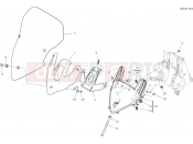 DUCATI 2020 Multistrada 1260 Enduro WINDSHIELD [MOD:MS1260E;XST:AUS,BLG,EUR,JAP,ROK,TWN]