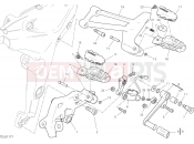 DUCATI Multistrada 1260 S D Air FOOTRESTS, LEFT [MOD:MS1260SA]