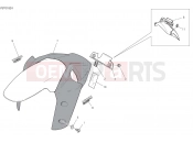 DUCATI Multistrada 1260 S D Air FRONT MUDGUARD [MOD:MS1260SA]