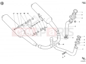 DUCATI 2005 Supersport 800 SS EXHAUST SYSTEM » EXHAUST SYSTEM