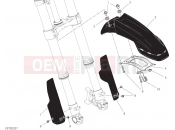FRONT MUDGUARD [MOD:SCR800FH] - Ducati Scrambler Desert Sled Fasthouse 2021