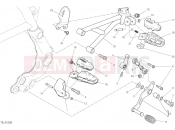 FOOTRESTS, LEFT [MOD:SCR800FH] - Ducati Scrambler Desert Sled Fasthouse 2021