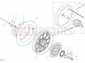 FRONT WHEEL [MOD:SCR800FH] - Ducati Scrambler Desert Sled Fasthouse 2021