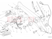 DUCATI 2020 Scrambler 1100 Pro FOOTRESTS, RIGHT [MOD:SCR11DRK]