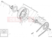 DUCATI 2020 Scrambler 1100 Pro REAR WHEEL [MOD:SCR11DRK]