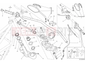 DUCATI 2016 Scrambler Full Throttle HANDLEBAR AND CONTROLS [MOD:SCR800FT]