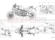 DUCATI 2021 Monster 821 Stealth POSITIONING PLATES [MOD:M821STEA;XST:JAP]