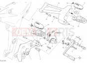 DUCATI Multistrada 950 S Spoked Wheels FOOTRESTS, LEFT [MOD:MS950SSW]