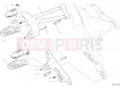 DUCATI Multistrada 950 S FOOTRESTS, RIGHT [MOD:MS950S]