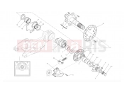 Rear wheel axle - Ducati Streetfighter 848 2012