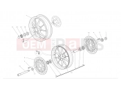 Front and rear wheels - Ducati Streetfighter 848 2012