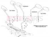 Driving mirror/s - Piaggio Beverly 300 IE ABS 2020