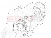 Front glove-box - Knee-guard panel - Piaggio Beverly 300 IE ABS 2020