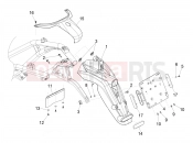 PIAGGIO Beverly 300 IE ABS (APAC) Rear cover - Splash guard