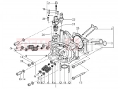 Cylinder head unit - Valve - Piaggio Beverly 350 IE ABS 2021