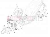 Wheel huosing - Mudguard - Piaggio Medley 150 ie ABS (E5) (APAC) 2021