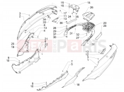 Side cover - Spoiler - Piaggio MP3 500 MAXI Sport ABS 2020