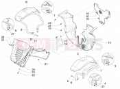 PIAGGIO MP3 500 Sport Advanced Wheel huosing - Mudguard
