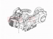 Engine, assembly - Piaggio Typhoon 125 4T 2V 2020