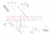 Handlebars - Master cil. - Piaggio Zip 100 4T (APAC) 2011