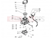 Carburetor's components - Piaggio Zip 100 4T (APAC) 2017