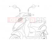 Driving mirror/s - Piaggio Zip 100 4T (APAC) 2017