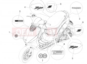PIAGGIO Zip 50 4T 25 Km/h Plates - Emblems