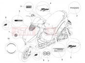 PIAGGIO Zip 50 4T Plates - Emblems