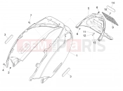 PIAGGIO Zip 50 4T Rear cover - Splash guard