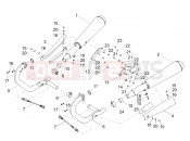 Exhaust pipe - Motoguzzi V9 Roamer 850 (APAC) 2019