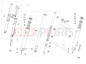 Front fork Kaifa - Motoguzzi V9 Roamer 850 (APAC) 2019