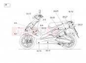 Decal - Aprilia SR 50 R 2021
