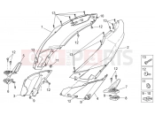 Rear body - Aprilia SR 50 R 2021