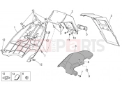 Rear mudguard - Aprilia SR 50 R 2021