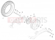 Rear wheel - Piaggio 1 Moped 25Km/h 2021