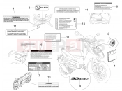 Plates - Emblems - Piaggio Typhoon 50 4T 4V (USA / CA) 2022