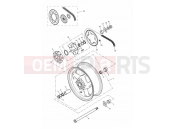 Triumph 2005 DAYTONA 600 & 650 Rear Wheel/Final Drive