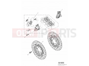 TRIUMPH DAYTONA 600 & 650 Front Brake Caliper & Discs