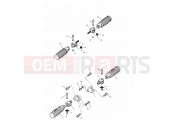 Triumph 2001 THUNDERBIRD SPORT Footrests & Mountings