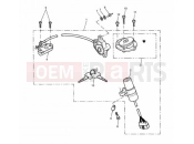 Ignition Switch & Lock Set - Triumph SPEED TRIPLE 141872 > 210444 2003