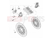 Front Brake Caliper & Discs - Triumph SPEED TRIPLE 141872 > 210444 2003