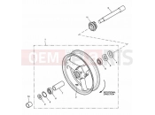 Front Wheel - Triumph SPEED TRIPLE 141872 > 210444 2003