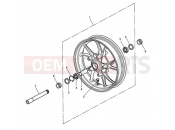 Triumph 2007 SPEED TRIPLE 210445 > 461331 Front Wheel 333179